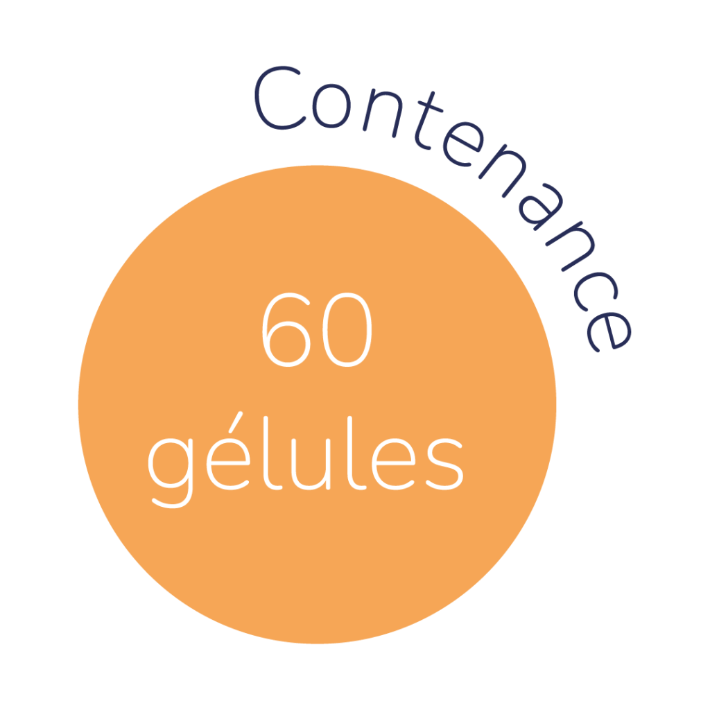 Contenance : 60 gelules